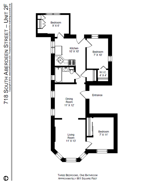 718 S Aberdeen St 2-4 Beds Apartment for Rent - Photo Gallery 21